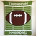 Football Baby Blanket SINGLE CROCHET Pattern