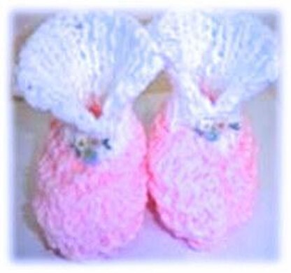 Baby Cuff Booties -Knit