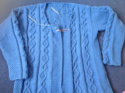 Cable Pattern Coat (without bobbles)