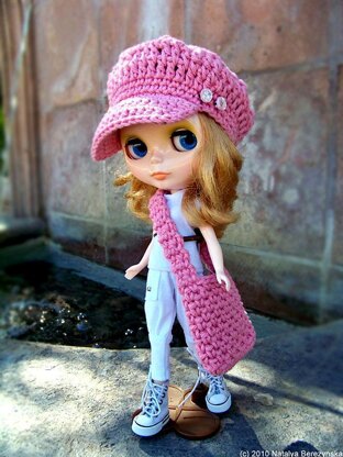 Blythe Newsboy Hat and Bag