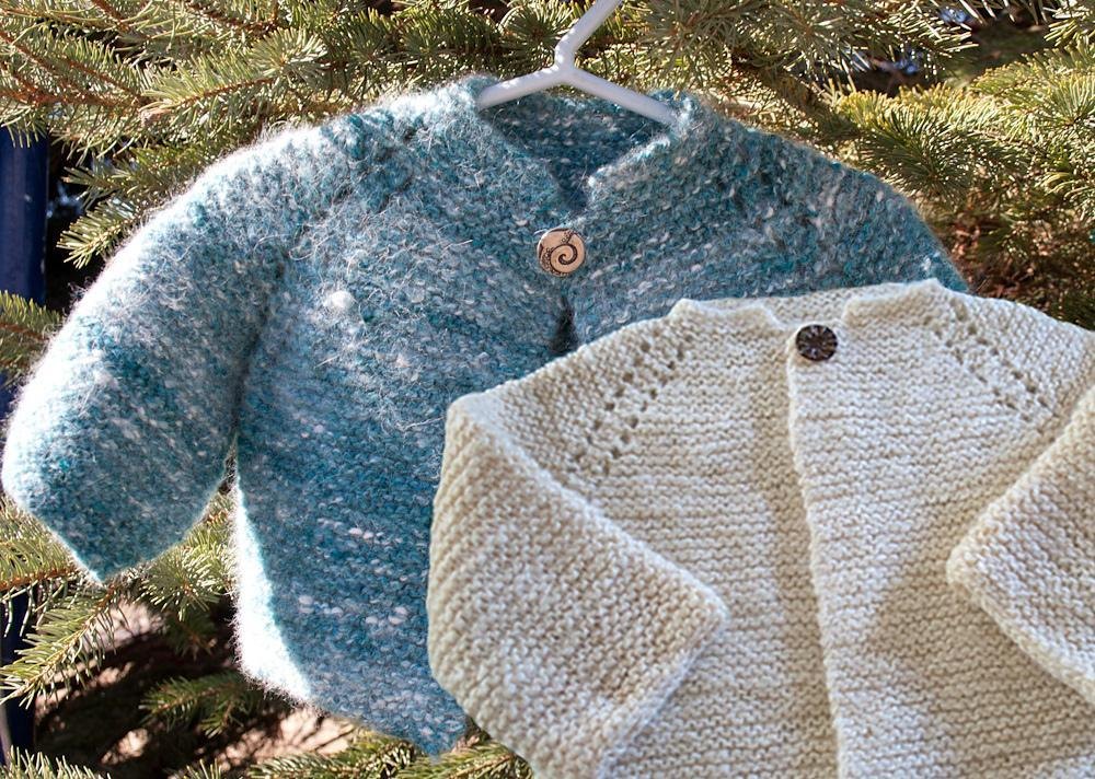 Free knitting pattern outlet garter stitch baby cardigan