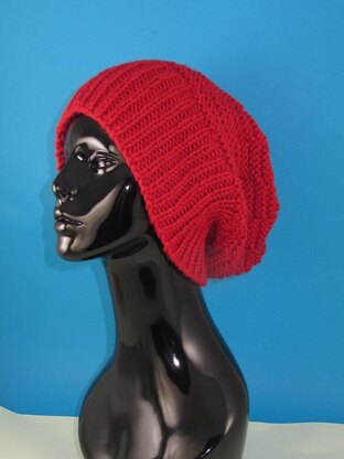 Chunky Basket Stitch Slouch Hat