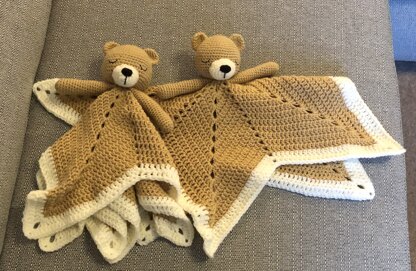 Lovey Blanket Bear Security Blanket Teddy