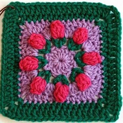 Martha Jefferson Afghan Square