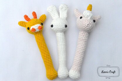 Baby Rattle crochet toy amigurumi pattern