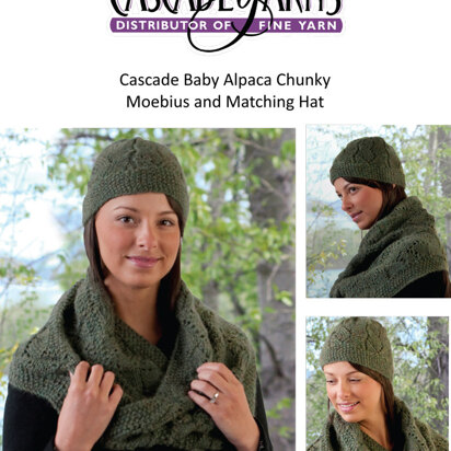 Moebius and Matching Hat in Cascade Baby Alpaca Chunky - C220