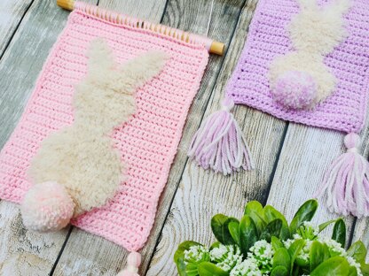 Fluffy Bunny Wall Hanging - US Terms