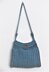 Crochet Blue Jeans Tote Bag # 308