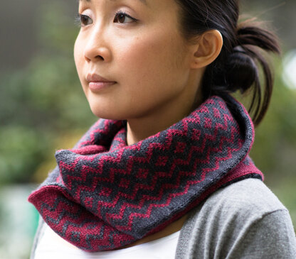 Bloodwood Cowl in SweetGeorgia Cashluxe Fine - Downloadable PDF