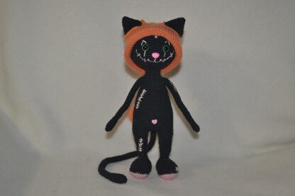 Amigurumi Black cat doll