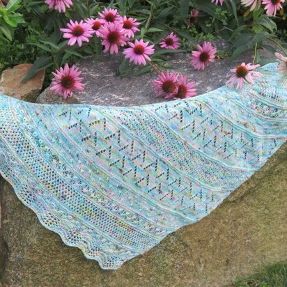 The Mermaids' Garden Shawl