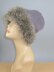 Faux Fun Fur Trim Slouch Hat