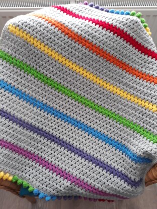 Rainbow Ribbon Blanket