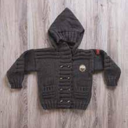 Boys Hooded Jacket in Bergere de France Calinou - 60387-04 - Downloadable PDF