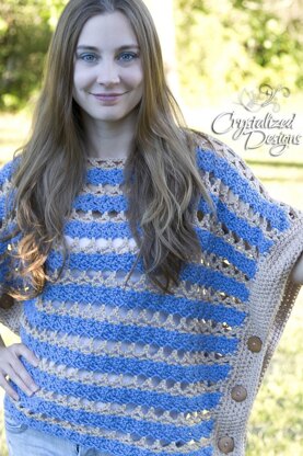 Coastal Waves Poncho