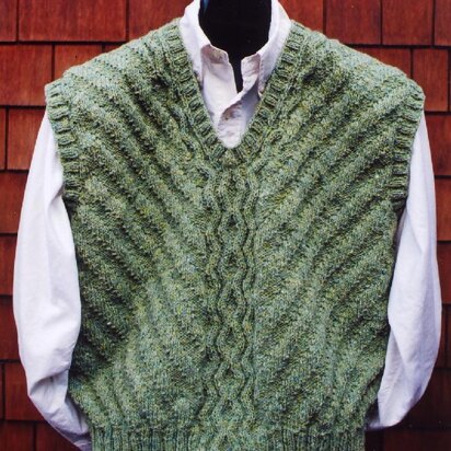 Mari Sweaters MS 169 Cable Pullover Vest