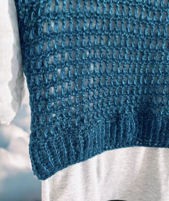 Metallic Crochet Crop Top