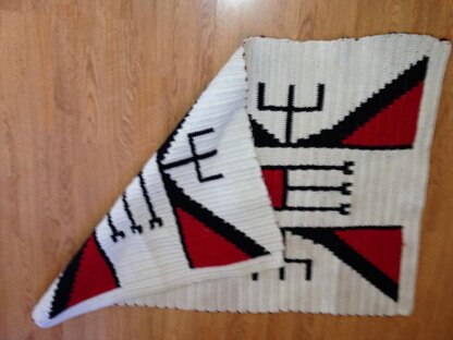 Sioux Indian Design Afghan