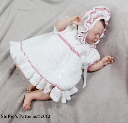 Country Baby Dress Crochet Pattern #124