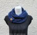 Homespun blue scarf