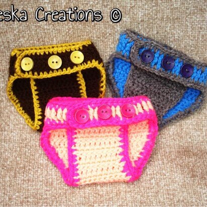 Baby crochet diaper cover