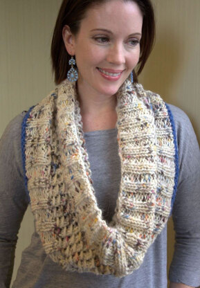 Textured Cowl in Plymouth Yarn Baby Alpaca Grande Hand Dye - F585 - Downloadable PDF