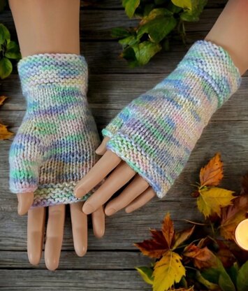 Super Simple Fingerless Gloves