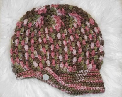 Puff Stitch Slouchy Hat