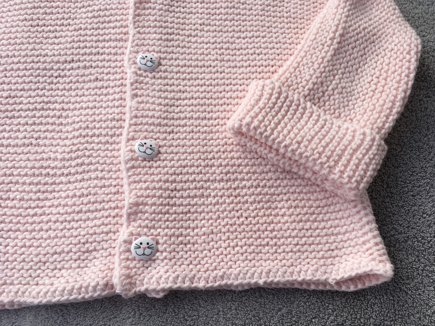 Simple Baby Aran jacket #3