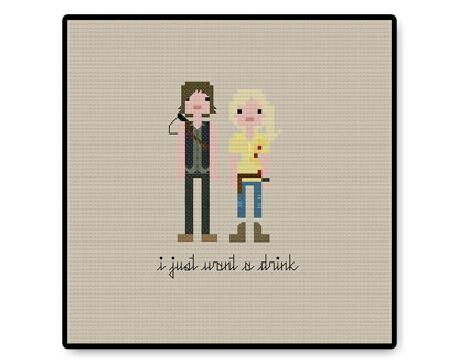 The Walking Dead Season Four - Daryl and Beth - PDF Cross Stitch Pattern