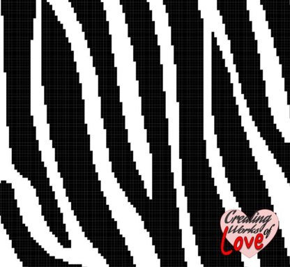 Zebra Print C2C Stitch graphgan