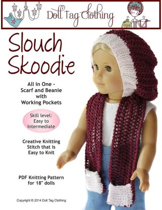 Slouch Skoodie for 18 inch Doll