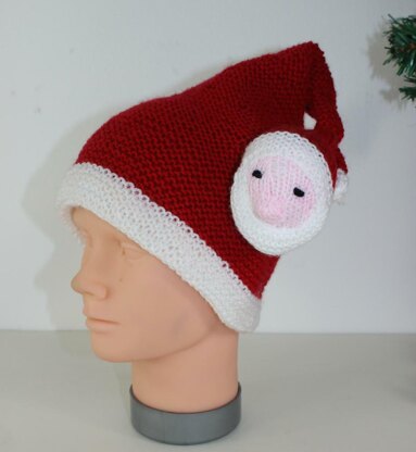 Childrens Santa Head Christmas Hat