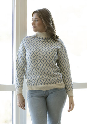 Support Sweater in Viking Of Norway Alpaca Storm - UK-2306-8(1) - Downloadable PDF