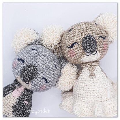 The Koala wedding couple amigurumi