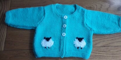 Baby sheep cardigan