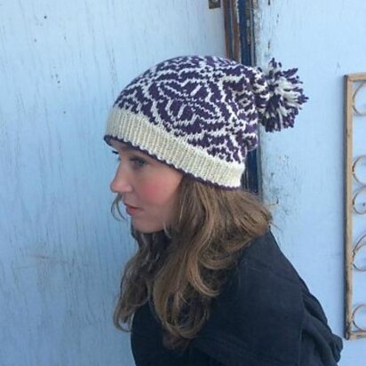 Wallpaper Hat - knitting pattern