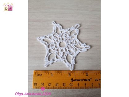 Christmas crochet snowflake 85