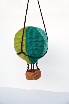 Hot Air Balloon Crochet Pattern, Hot Air Balloon Amigurumi