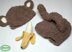 Monkey Hat, Diaper Cover, and Amiurumi Banana Set