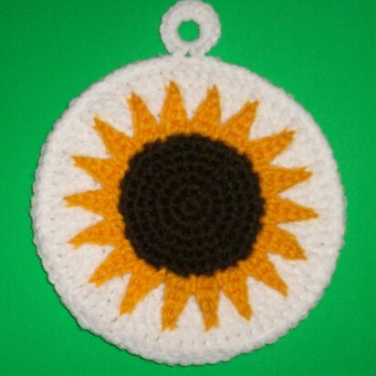 Sunflower Potholder C-167