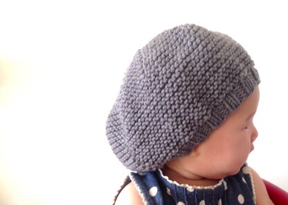 Baby girl's Lottie beret - by Carrie Bostick Hoge