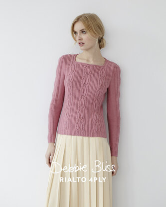 Debbie Bliss Leaf Stitch Jumper PDF