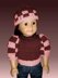 Fits American Girl Doll, 18 inch doll, Chechered Puffed Sleeves with Hat.