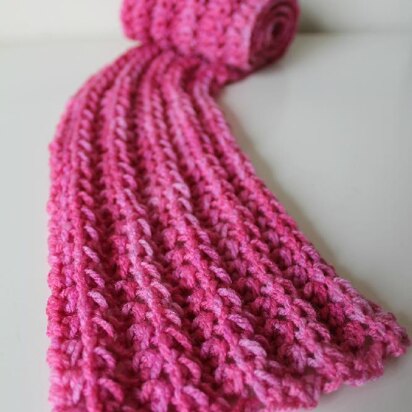 Ribbing & Lace Scarf