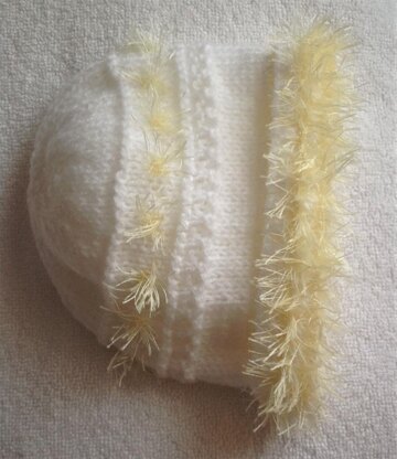 Fluffy brim baby beanie hat