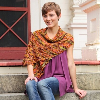 Valley Yarns 120 Falling Leaves Shawl