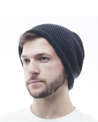 Mens Slouchy Beanie - Classic Hat + Video