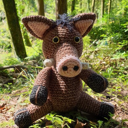 Boris the Boar - US Terminology - Amigurumi