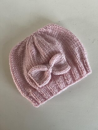 Baby Bow Beanie Hat